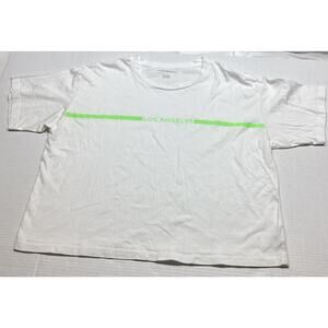 American eagle women's white t shirt Los Angeles logo size xl.